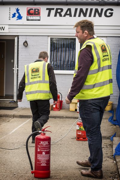 CB Training fire extinguisher training