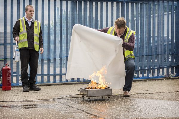 Fire Blanket Training at CB Training